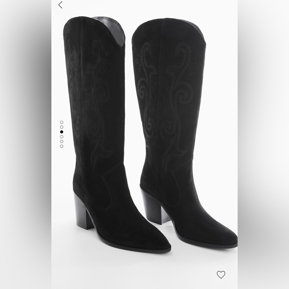 Mango boots. Leather. New without tags. Never worn.